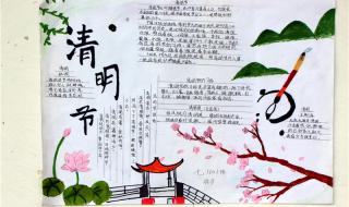 清明的手抄报图片大全
